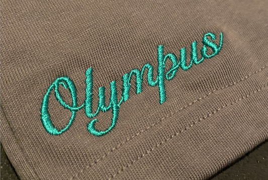 Project Olympus gym clothes embroidery